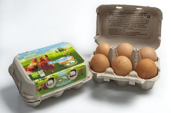 paquete de 6 huevos